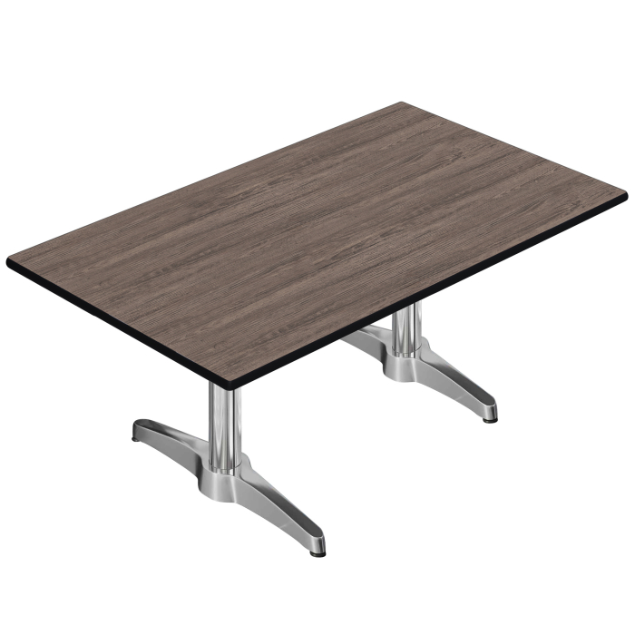 CPBL | Tavolo lounge compatto | L:P:H 120 x 70 x 42 cm | wengé / alluminio | peso aggiuntivo