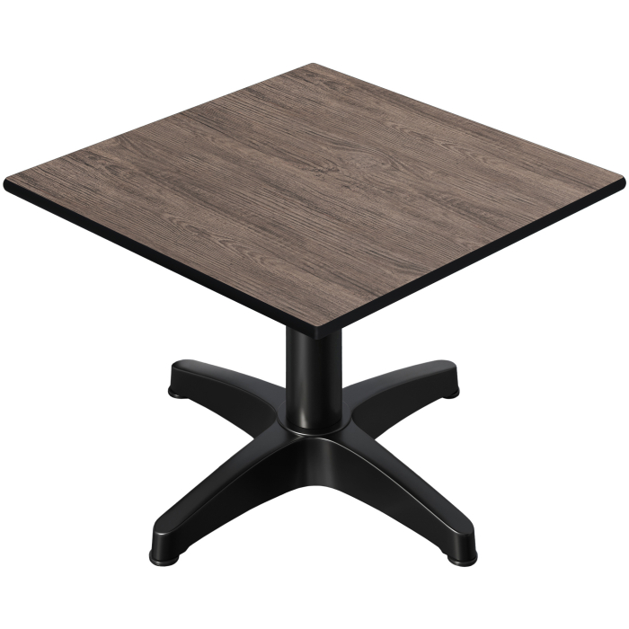 CPBL | Tavolo lounge compatto | L:P:H 60 x 60 x 42 cm | wengé / alluminio | peso aggiuntivo