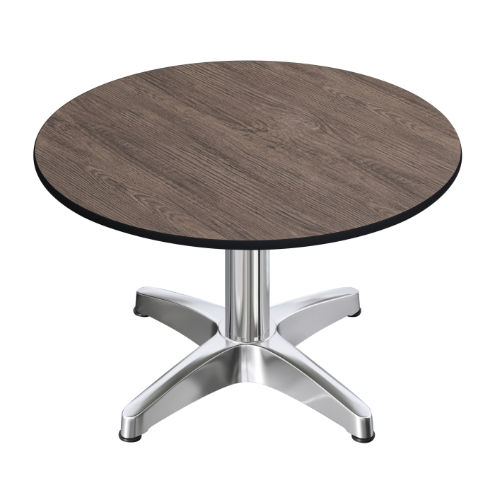 CPBL | Mesa de salón compacta | Ø:H 70 x 42 cm | wenge / aluminio | plegable | peso adicional