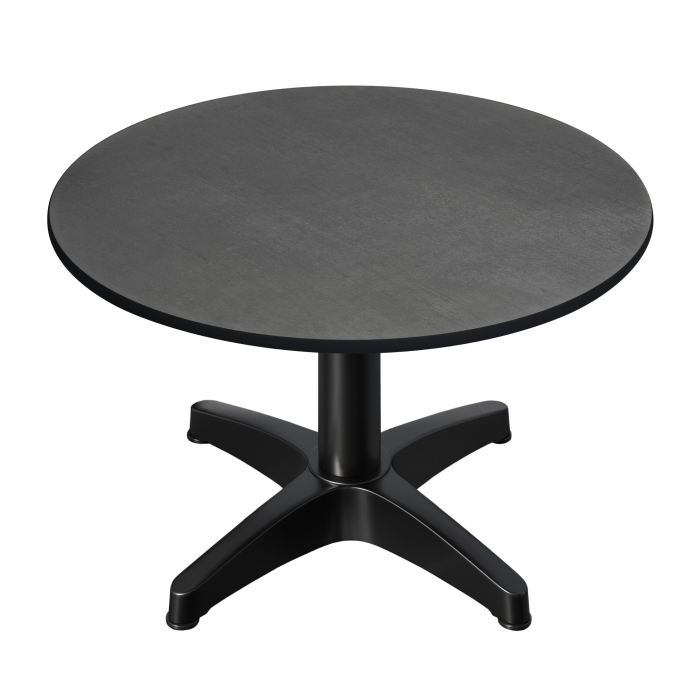 CPBL | Kompakt salongbord | Ø:H 60 x 42 cm | Antrasitt / Aluminium Svart | Sammenleggbar | Ekstra vekt