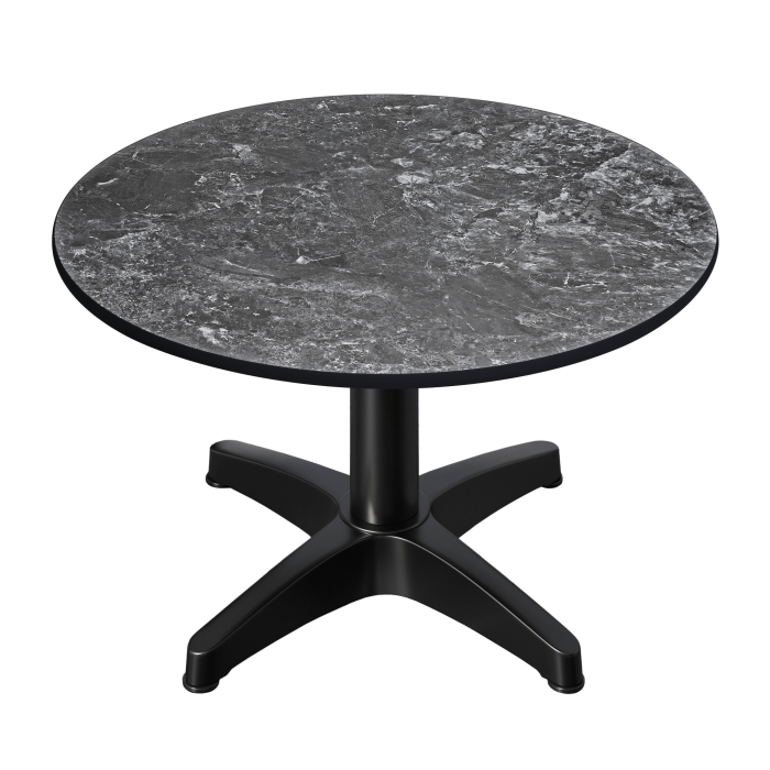CPBL | Kompakt loungebord | Ø:H 60 x 42 cm | sten / aluminium | hopfällbart | extra vikt