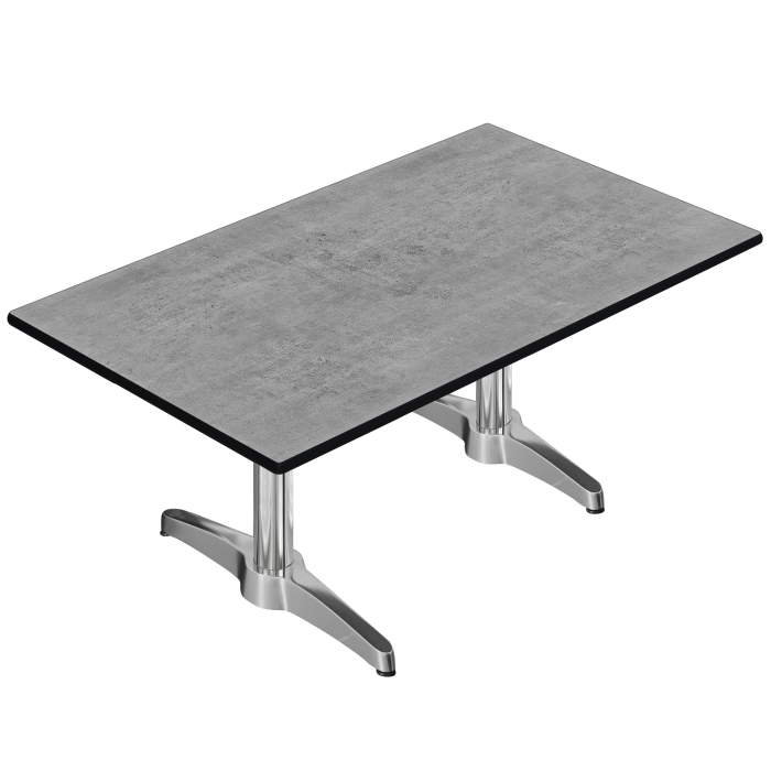 CPBL | Compact lounge table | W:D:H 120 x 70 x 42 cm | concrete / aluminium | additional weight