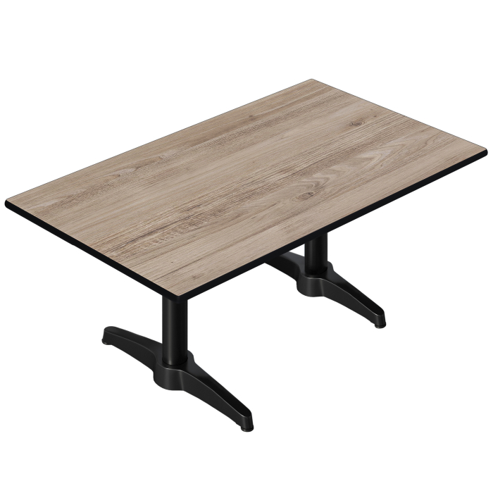 CPBL | Compact lounge table | W:D:H 120 x 70 x 42 cm | oak / aluminium | additional weight