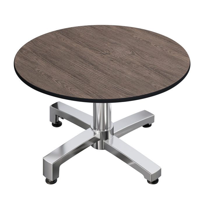 CPBC | Compact Lounge Table | Ø:H 70 x 42 cm | Wenge / Aluminum | Foldable | Additional Weight