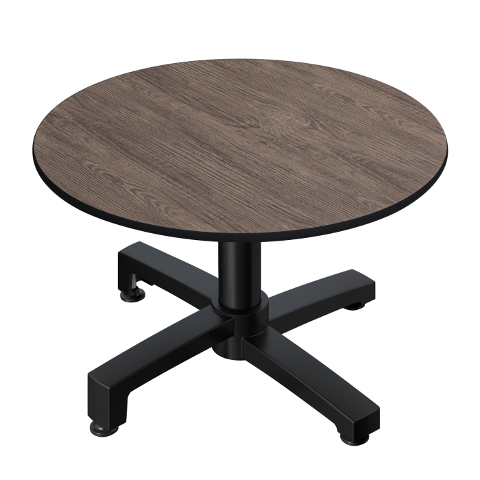 CPBC | Compact Loungetisch | Ø:H 60 x 42 cm | Wenge / Aluminium | Klappbar | Zusatzgewicht