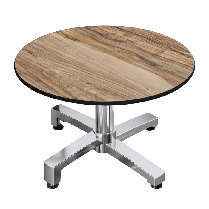 CPBC | Compact Loungetisch | Ø:H 70 x 42 cm | Sheesham / Aluminium | Hopfällbar | Tilläggsvikt