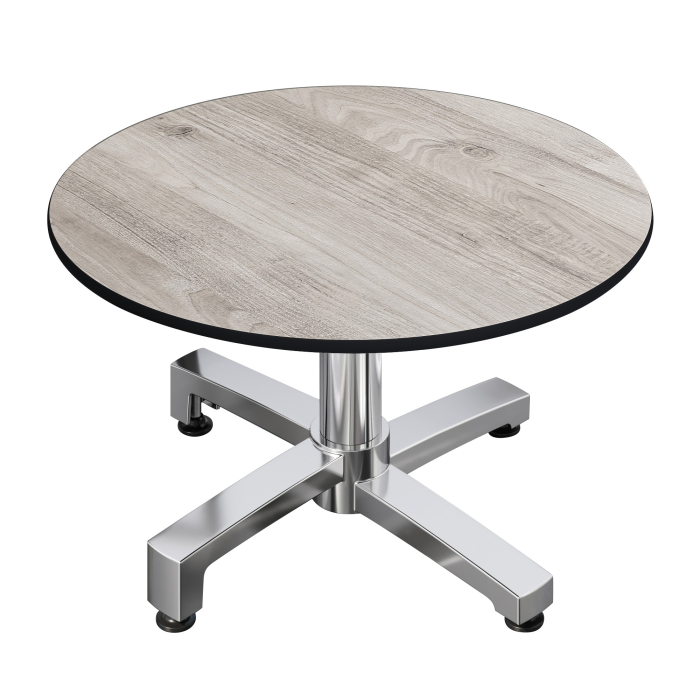 CPBC | Compact Lounge Table | H 60 x 42 cm | Oak-White / Aluminum | Additional Weight