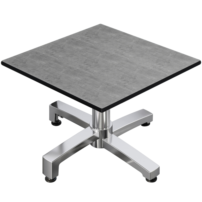 CPBC | Compact Loungetisch | B:T:H 60 x 60 x 42 cm | Beton / Aluminium | Klappbar | Zusatzgewicht