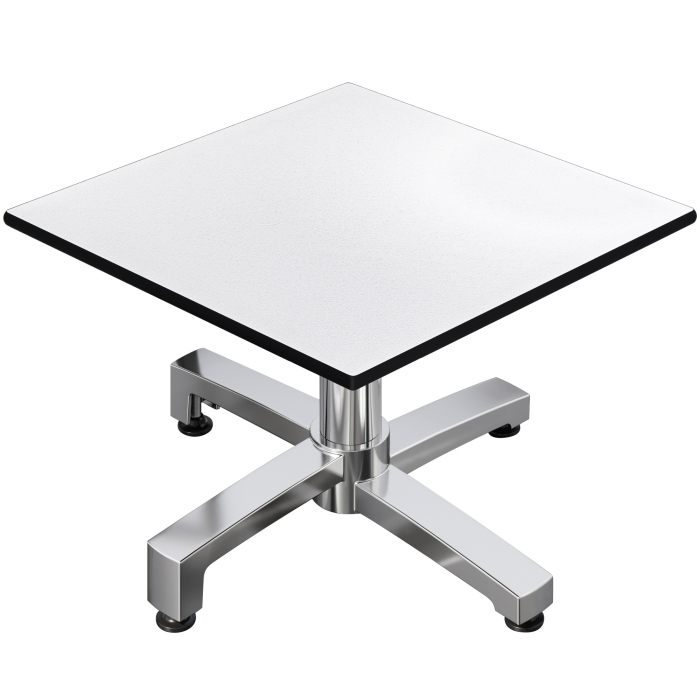 CPBC | Table basse compacte | L:PR:H 70 x 70 x 42 cm | Wenge / Aluminium | Pliante | Poids additionnel