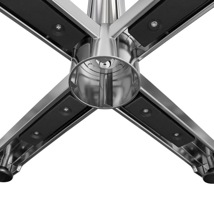CPBC | HPL Bistro Table | W:D:H 70 x 70 x 78 cm | Anthracite / Aluminium | Foldable + additional weight | Square