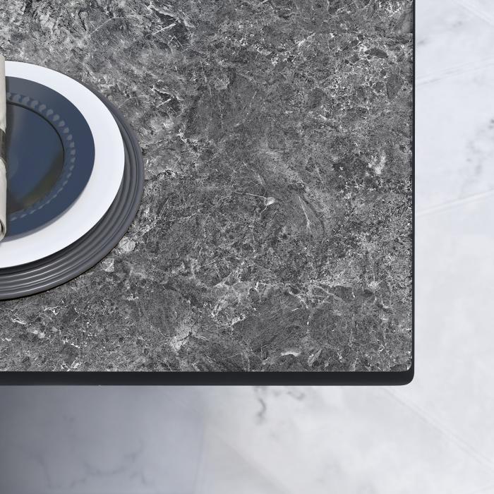 CPBC | HPL Bistro Table | W:D:H 70 x 70 x 78 cm | Rock / Aluminium | Foldable + additional weight | Square CPBC | HPL Bistro Table | W:D:H 70 x 70 x 78 cm | Rock / Aluminium | Foldable + additional weight | Square