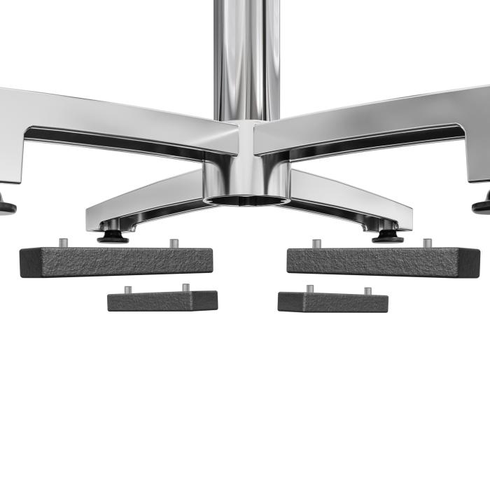 CPBC | HPL Bistro Table | W:D:H 70 x 70 x 78 cm | Rock / Aluminium | Foldable + additional weight | Square CPBC | HPL Bistro Table | W:D:H 70 x 70 x 78 cm | Rock / Aluminium | Foldable + additional weight | Square
