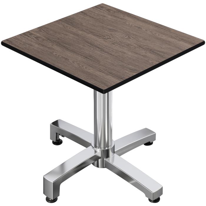 CPBC | HPL Bistro Table | W:D:H 70 x 70 x 78 cm | Wenge / Aluminium | Foldable + additional weight | Square CPBC | HPL Bistro Table | W:D:H 70 x 70 x 78 cm | Wenge / Aluminium | Foldable + additional weight | Square