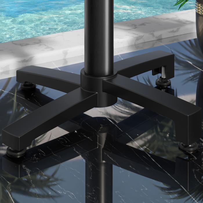CPBC | HPL Bistro Table | W:D:H 70 x 70 x 78 cm | Wenge / Aluminium | Foldable + additional weight | Square