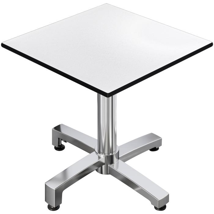 CPBC | HPL Bistro Table | W:D:H 70 x 70 x 78 cm | Wenge / Aluminium | Foldable + additional weight | Square