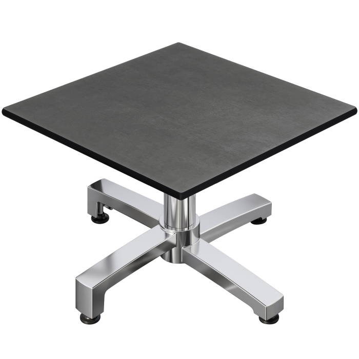 CPBC | Compacte Loungetafel | B: T: H 70 x 70 x 42 cm | Antraciet / Aluminium | Extra gewicht
