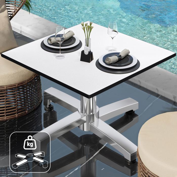 CPBC | Tavolo lounge compatto | L:P:H 70 x 70 x 42 cm | wengé / alluminio | peso aggiuntivo CPBC | Tavolo lounge compatto | L:P:H 70 x 70 x 42 cm | wengé / alluminio | peso aggiuntivo