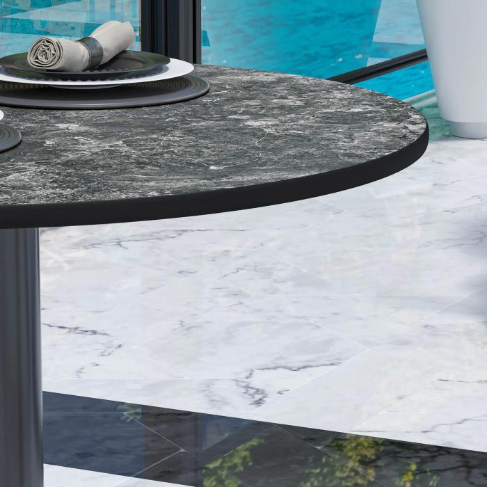 CPBL | HPL Bistro Table | Ø:H 70 x 78 cm | Rock / Aluminium | Foldable + additional weight | Round CPBL | HPL Bistro Table | Ø:H 70 x 78 cm | Rock / Aluminium | Foldable + additional weight | Round