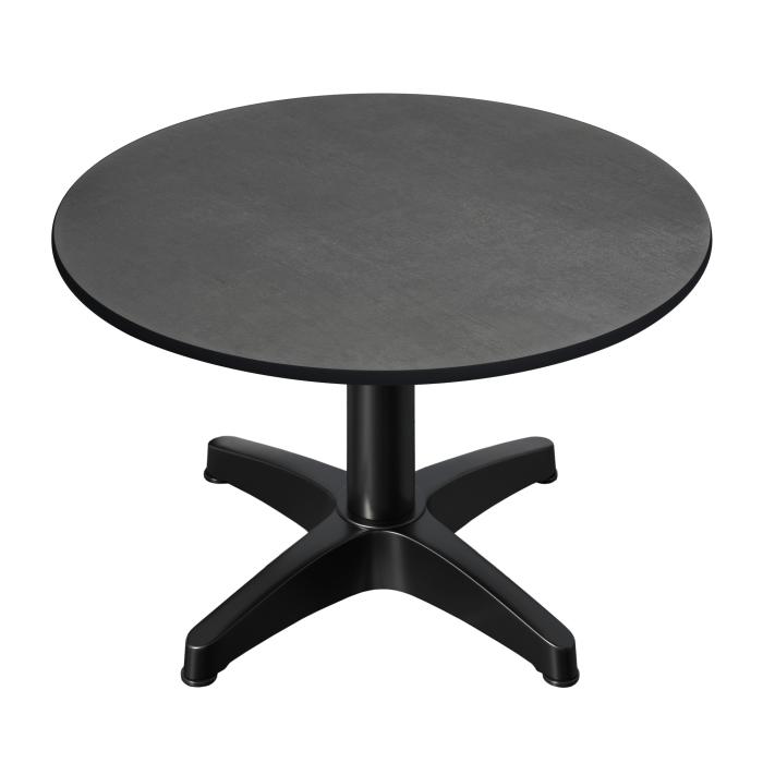 CPBL | Tavolo lounge compatto | Ø:H 70 x 42 cm | antracite / nero alluminio | peso aggiuntivo