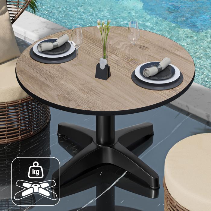 CPBL | Tavolo da salotto compatto | Ø:H 60 x 42 cm | rovere / alluminio | peso aggiuntivo CPBL | Tavolo da salotto compatto | Ø:H 60 x 42 cm | rovere / alluminio | peso aggiuntivo