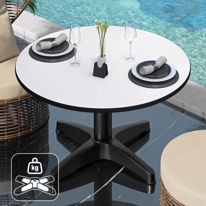 CPBL | Tavolo da salotto compatto | Ø:H 60 x 42 cm | Bianco / Alluminio nero | Peso aggiuntivo CPBL | Tavolo da salotto compatto | Ø:H 60 x 42 cm | Bianco / Alluminio nero | Peso aggiuntivo
