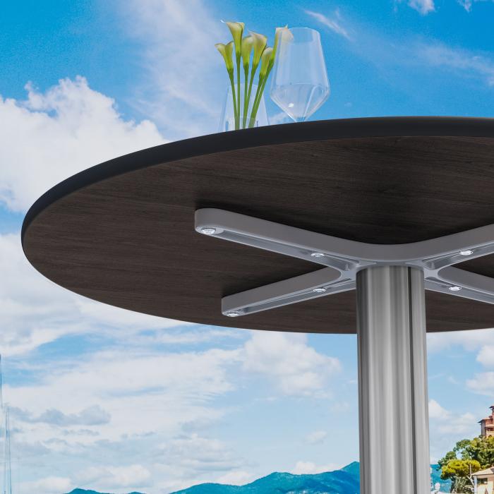 CPBL | HPL bistrobord | Ø:H 70 x 78 cm | Eik / aluminium | Ekstra vekt | Rundt CPBL | HPL bistrobord | Ø:H 70 x 78 cm | Eik / aluminium | Ekstra vekt | Rundt