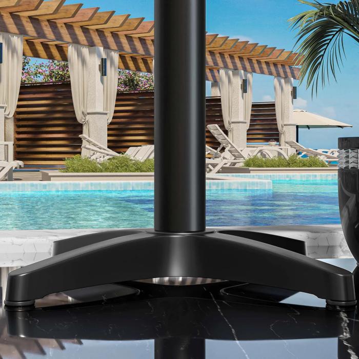 CPBL | HPL bistrobord | Ø:H 60 x 78 cm | Eik / aluminium | Ekstra vekt | Rundt