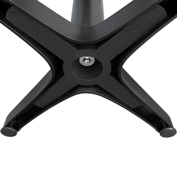 CPBL | HPL bistrobord | Ø:H 60 x 78 cm | Hvit marmor / aluminium svart | Ekstra vekt | Rundt CPBL | HPL bistrobord | Ø:H 60 x 78 cm | Hvit marmor / aluminium svart | Ekstra vekt | Rundt