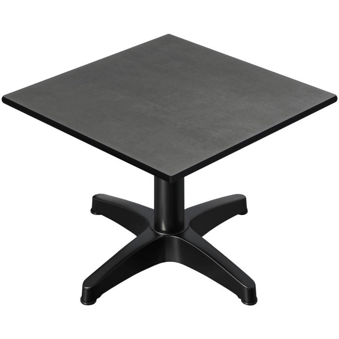 CPBL | Compact lounge table | B:D:H 70 x 70 x 42 cm | antracit / aluminiumsvart | fällbart | extra vikt CPBL | Compact lounge table | B:D:H 70 x 70 x 42 cm | antracit / aluminiumsvart | fällbart | extra vikt
