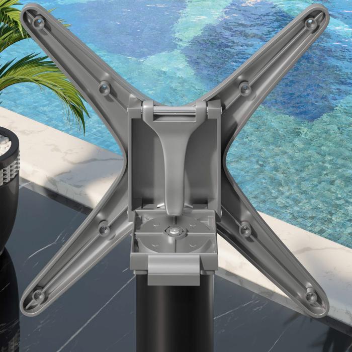 CPBL | HPL Bistro Table | W:D:H 70 x 70 x 78 cm | Rock / Aluminium | Foldable + additional weight | Square CPBL | HPL Bistro Table | W:D:H 70 x 70 x 78 cm | Rock / Aluminium | Foldable + additional weight | Square