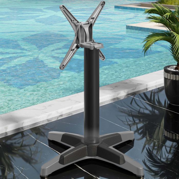CPBL | HPL Bistro Table | B:D:H 70 x 70 x 78 cm | Sort Marmor / Aluminium Sort | Sammenklappelig + ekstra vægt | Firkantet CPBL | HPL Bistro Table | B:D:H 70 x 70 x 78 cm | Sort Marmor / Aluminium Sort | Sammenklappelig + ekstra vægt | Firkantet
