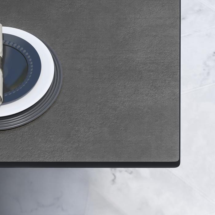 CPBL | HPL bistrobord | B:D:H 70 x 70 x 78 cm | Antrasitt / Aluminium Svart | Ekstra vekt | Torget CPBL | HPL bistrobord | B:D:H 70 x 70 x 78 cm | Antrasitt / Aluminium Svart | Ekstra vekt | Torget
