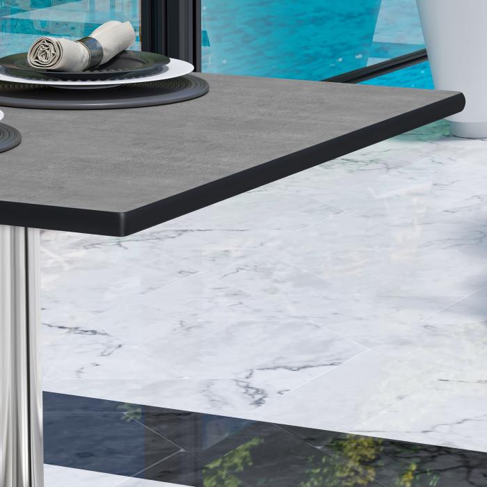 CPBL | HPL bistrobord | B:D:H 70 x 70 x 78 cm | Betong / aluminium | Ekstra vekt | Torget CPBL | HPL bistrobord | B:D:H 70 x 70 x 78 cm | Betong / aluminium | Ekstra vekt | Torget
