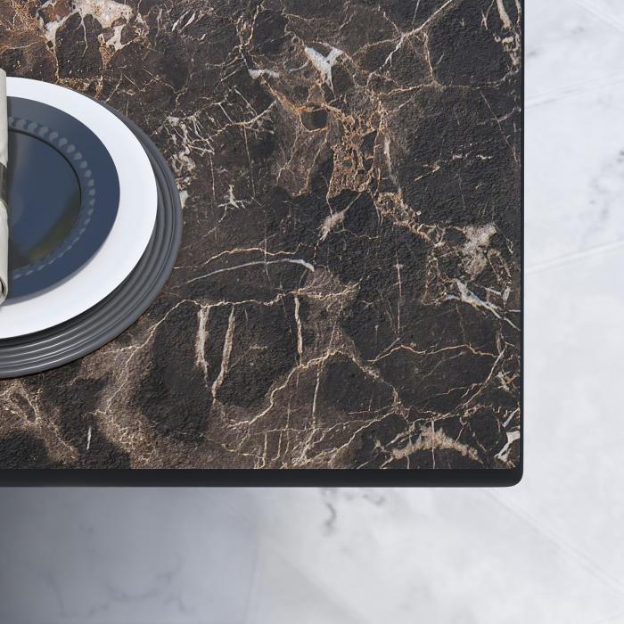 CPBL | HPL bistrobord | B:D:H 70 x 70 x 78 cm | Cappuccino marmor / aluminium | Ekstra vekt | Torget CPBL | HPL bistrobord | B:D:H 70 x 70 x 78 cm | Cappuccino marmor / aluminium | Ekstra vekt | Torget
