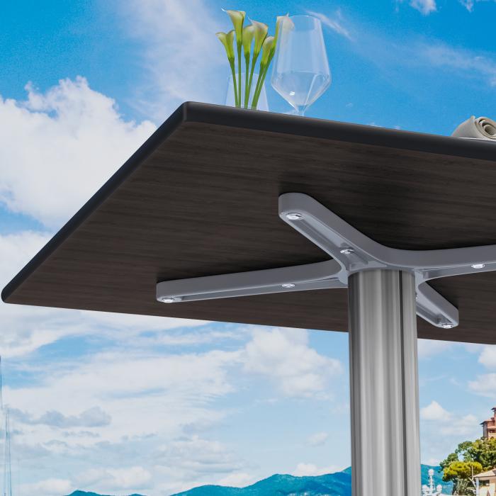 CPBL | HPL bistrobord | B:D:H 70 x 70 x 78 cm | Eik / aluminium | Ekstra vekt | Torget CPBL | HPL bistrobord | B:D:H 70 x 70 x 78 cm | Eik / aluminium | Ekstra vekt | Torget