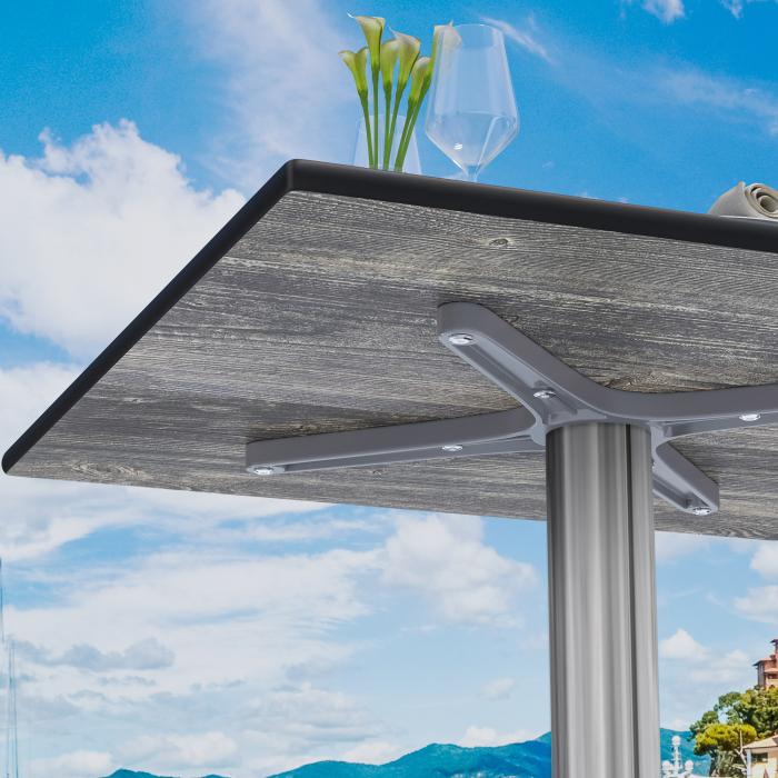 CPBL | HPL bistrobord | B:D:H 70 x 70 x 78 cm | Eik / aluminium | Ekstra vekt | Torget CPBL | HPL bistrobord | B:D:H 70 x 70 x 78 cm | Eik / aluminium | Ekstra vekt | Torget