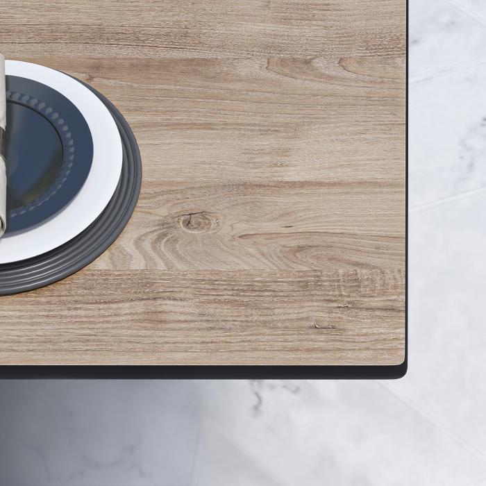 CPBL | HPL bistrobord | B:D:H 70 x 70 x 78 cm | Eik / aluminium | Ekstra vekt | Torget CPBL | HPL bistrobord | B:D:H 70 x 70 x 78 cm | Eik / aluminium | Ekstra vekt | Torget