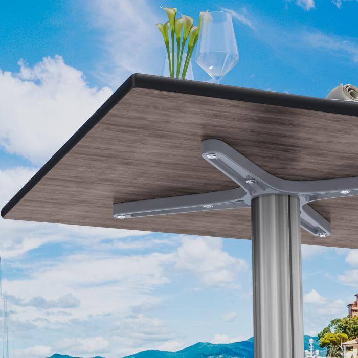 CPBL | HPL bistrobord | B:D:H 70 x 70 x 78 cm | Sheesham / Aluminium | Ekstra vekt | Torget CPBL | HPL bistrobord | B:D:H 70 x 70 x 78 cm | Sheesham / Aluminium | Ekstra vekt | Torget