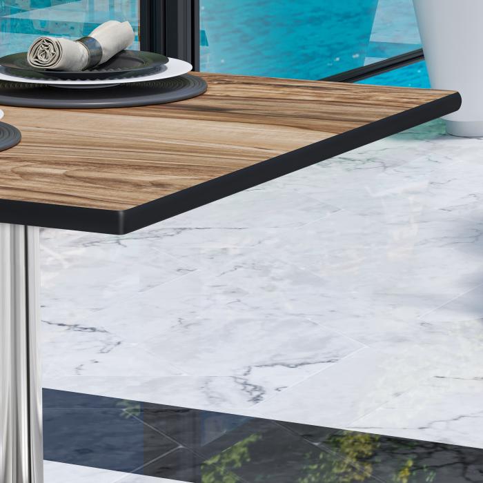 CPBL | HPL bistrobord | B:D:H 70 x 70 x 78 cm | Sheesham / Aluminium | Ekstra vekt | Torget CPBL | HPL bistrobord | B:D:H 70 x 70 x 78 cm | Sheesham / Aluminium | Ekstra vekt | Torget