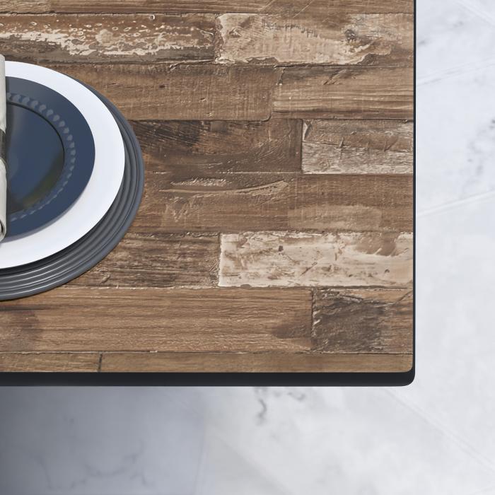 CPBL | HPL bistrobord | B:D:H 70 x 70 x 78 cm | Vintage gammel / aluminium | Ekstra vekt | Torget CPBL | HPL bistrobord | B:D:H 70 x 70 x 78 cm | Vintage gammel / aluminium | Ekstra vekt | Torget