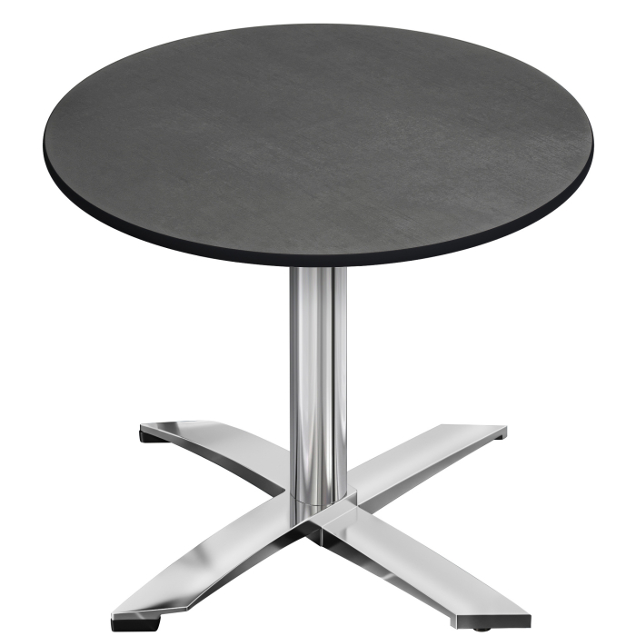 CPTG | Bistro Tisch | Ø:H 70 x 76 cm | Anthrazit / Aluminium | Klappbar/ Zusatzgewicht