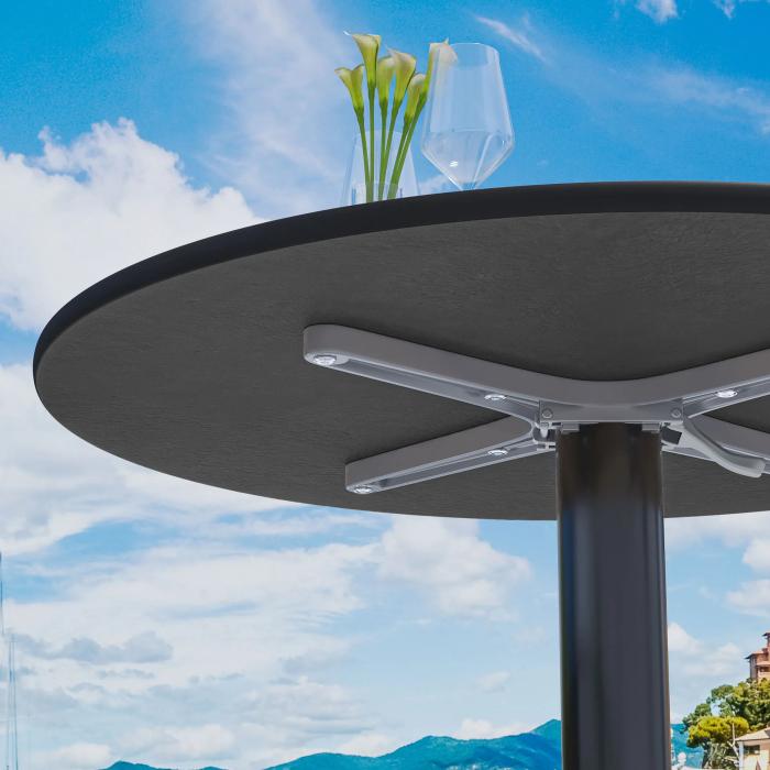 CPTG | Bistrobord | Ø:H 70 x 75 cm | Betong / Aluminium Svart | Sammenleggbar/tilleggsvekt CPTG | Bistrobord | Ø:H 70 x 75 cm | Betong / Aluminium Svart | Sammenleggbar/tilleggsvekt