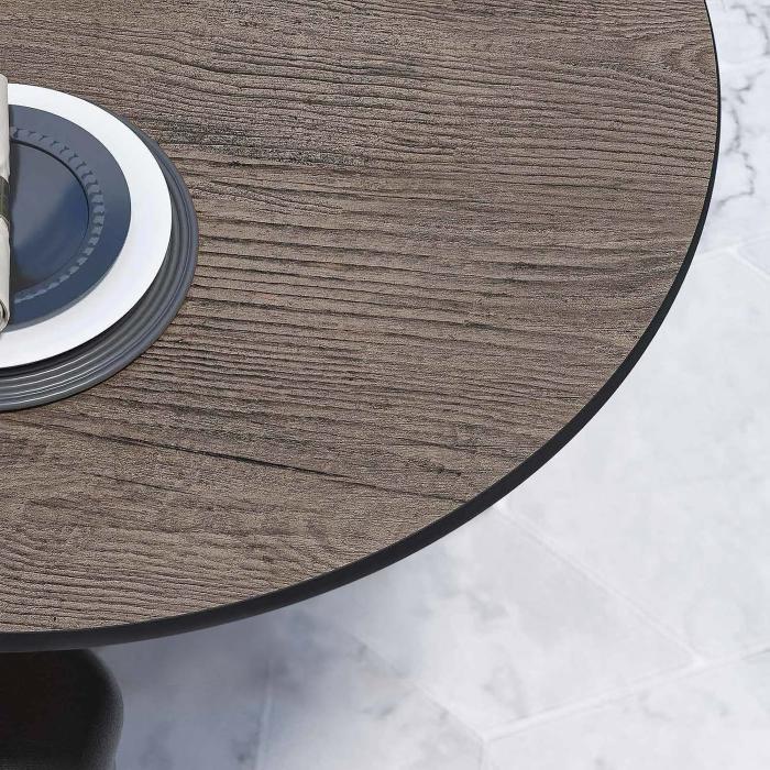 CPTG | Bistrobord | Ø:H 70 x 75 cm | Lys Wenge / Aluminium Svart | Sammenleggbar/tilleggsvekt CPTG | Bistrobord | Ø:H 70 x 75 cm | Lys Wenge / Aluminium Svart | Sammenleggbar/tilleggsvekt