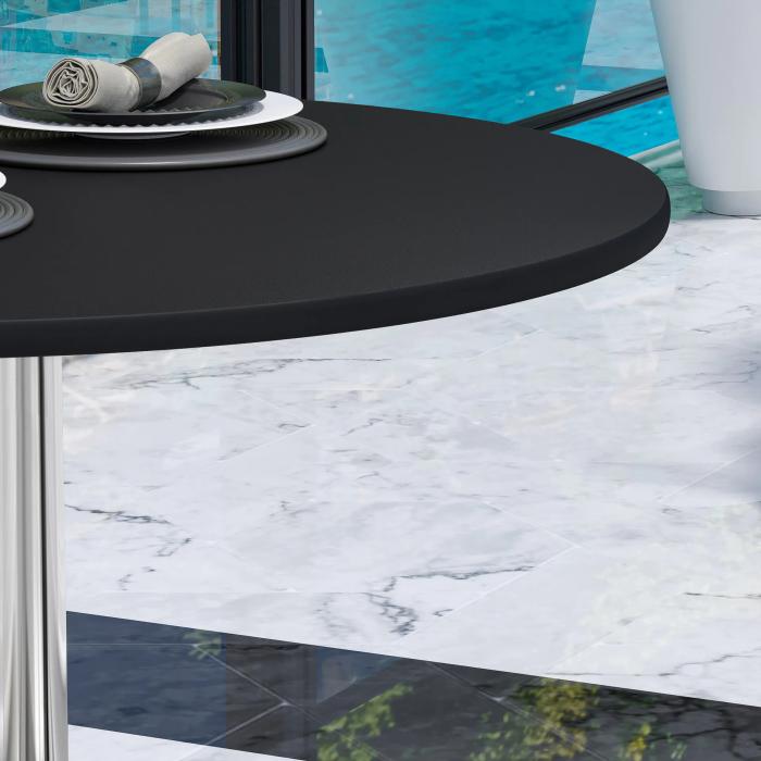 CPTG | Bistrobord | Ø:H 70 x 75 cm | Svart / aluminium | Sammenleggbar/tilleggsvekt CPTG | Bistrobord | Ø:H 70 x 75 cm | Svart / aluminium | Sammenleggbar/tilleggsvekt