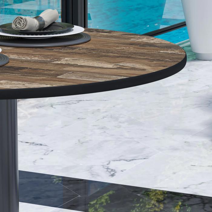 CPTG | Bistrobord | Ø:H 70 x 75 cm | Vintage Old / Aluminium Black | Sammenleggbar/tilleggsvekt CPTG | Bistrobord | Ø:H 70 x 75 cm | Vintage Old / Aluminium Black | Sammenleggbar/tilleggsvekt