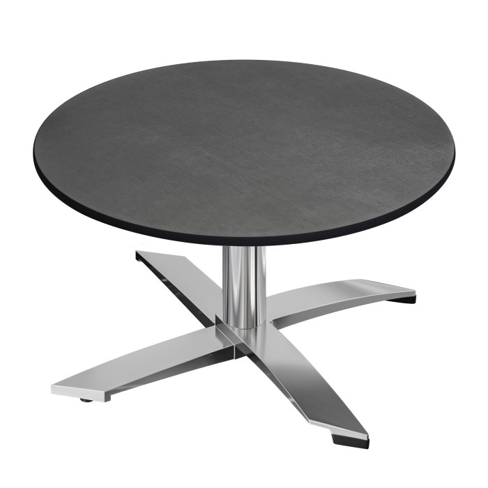 CPTG | Bistro Loungetisch | Ø:H 60 x 39 cm | Anthrazit / Aluminium | Zusatzgewicht