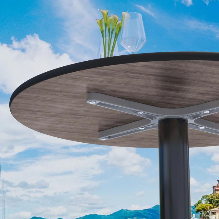 CPTG | Bistrobord | Ø:H 70 x 75 cm | Sheesham / Aluminium Black | Ekstra vekt CPTG | Bistrobord | Ø:H 70 x 75 cm | Sheesham / Aluminium Black | Ekstra vekt