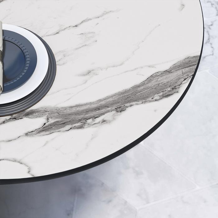 CPTG | Bistrobord | Ø:H 60 x 75 cm | Hvit marmor / aluminium | Ekstra vekt CPTG | Bistrobord | Ø:H 60 x 75 cm | Hvit marmor / aluminium | Ekstra vekt
