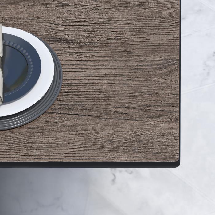 CPTG | Bistrobord | B:D:H 70 x 70 x 75 cm | Lett Wenge / Aluminium | Sammenleggbar/tilleggsvekt CPTG | Bistrobord | B:D:H 70 x 70 x 75 cm | Lett Wenge / Aluminium | Sammenleggbar/tilleggsvekt