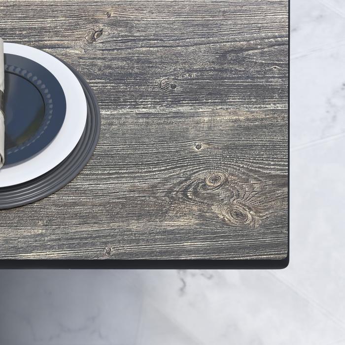 CPTG | Bistrobord | B:D:H 60 x 60 x 75 cm | Rustikk Furu / Aluminium Svart | Sammenleggbar/tilleggsvekt CPTG | Bistrobord | B:D:H 60 x 60 x 75 cm | Rustikk Furu / Aluminium Svart | Sammenleggbar/tilleggsvekt